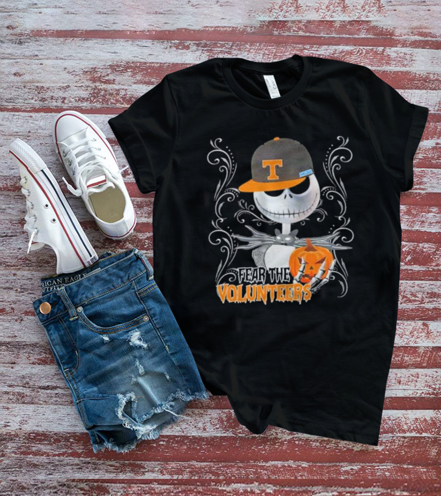Jack Skellington Fear The Volunteers Pumpkin Halloween T-Shirt