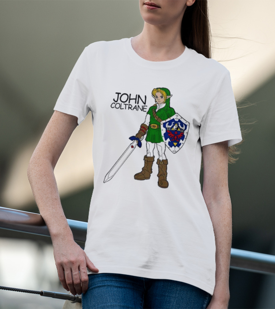 JOHN COLTRANE Legend Of Zelda Link Mashup T-Shirt