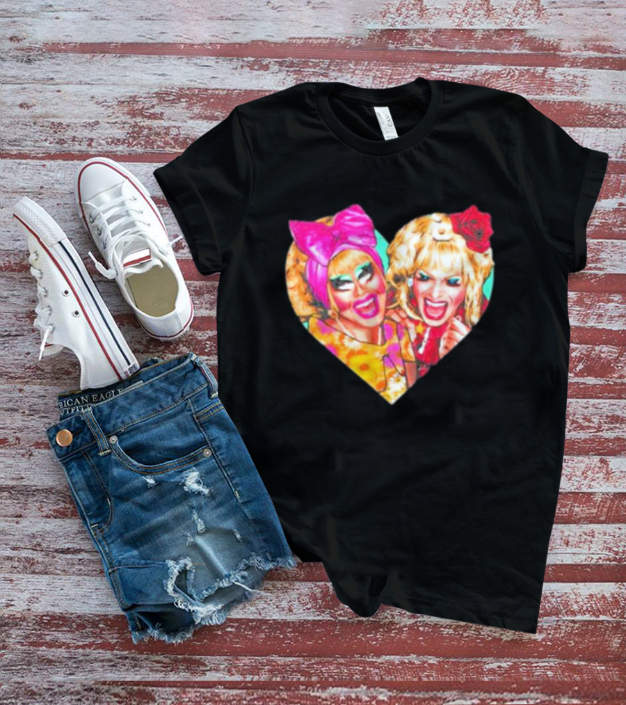 Trixie Mattel Katya Heart Funny Nordacious T&K T-Shirt