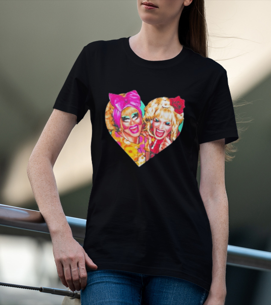 Trixie Mattel Katya Heart Funny Nordacious T&K T-Shirt