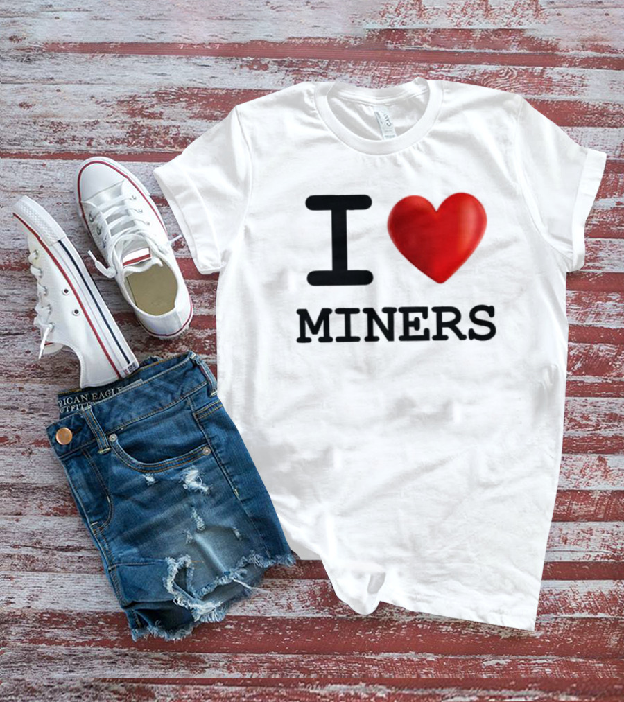 I Heart Miners Red Love T-Shirt