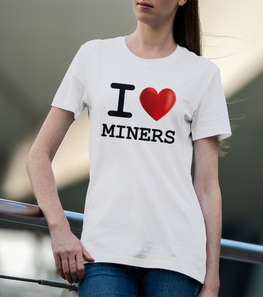 I Heart Miners Red Love T-Shirt