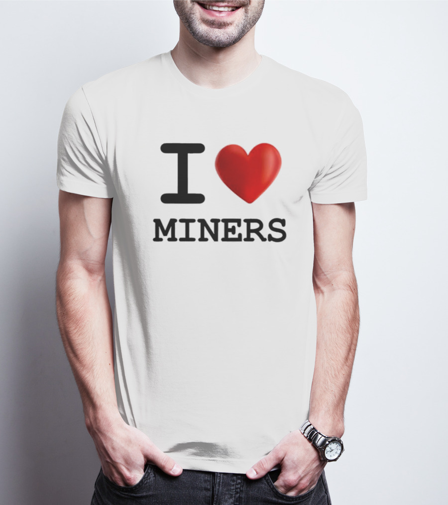 I Heart Miners Red Love T-Shirt