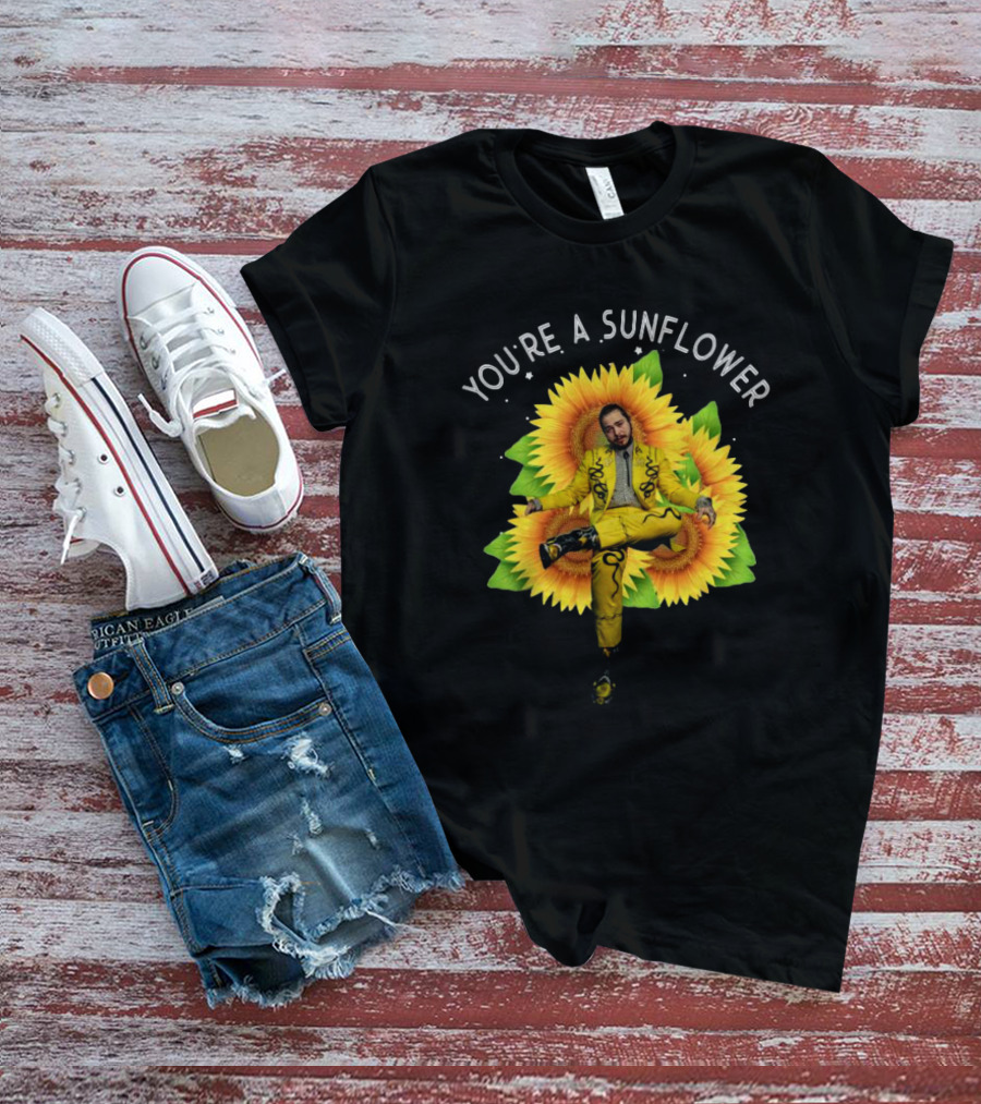You're A Sunflower Post Malone Yellow Suit With Sunflowers T-Shirt
