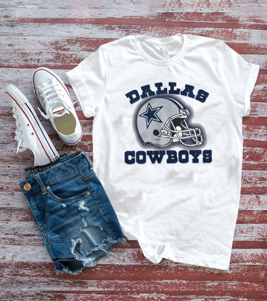 Dallas Cowboys Football Vintage Dallas Football Helmet Trendy Dallas Football Gifts For Cowboys Fans T-Shirt
