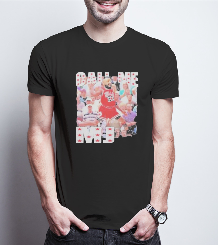 Call Me MJ Basketball Legend Jersey 23 Stars T-Shirt