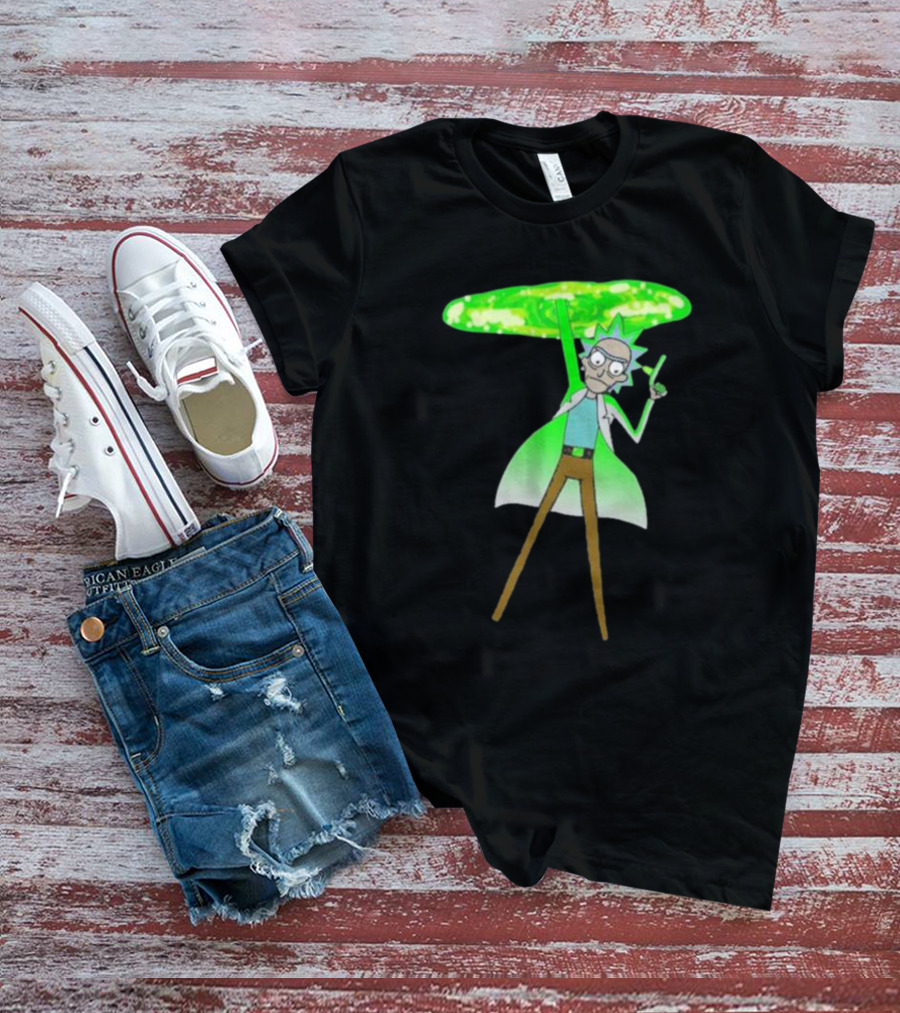 Rick Sanchez Portal Green Slime Rick And Morty T-Shirt