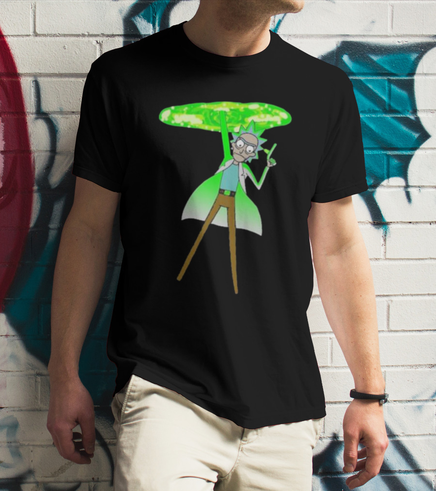 Rick Sanchez Portal Green Slime Rick And Morty T-Shirt