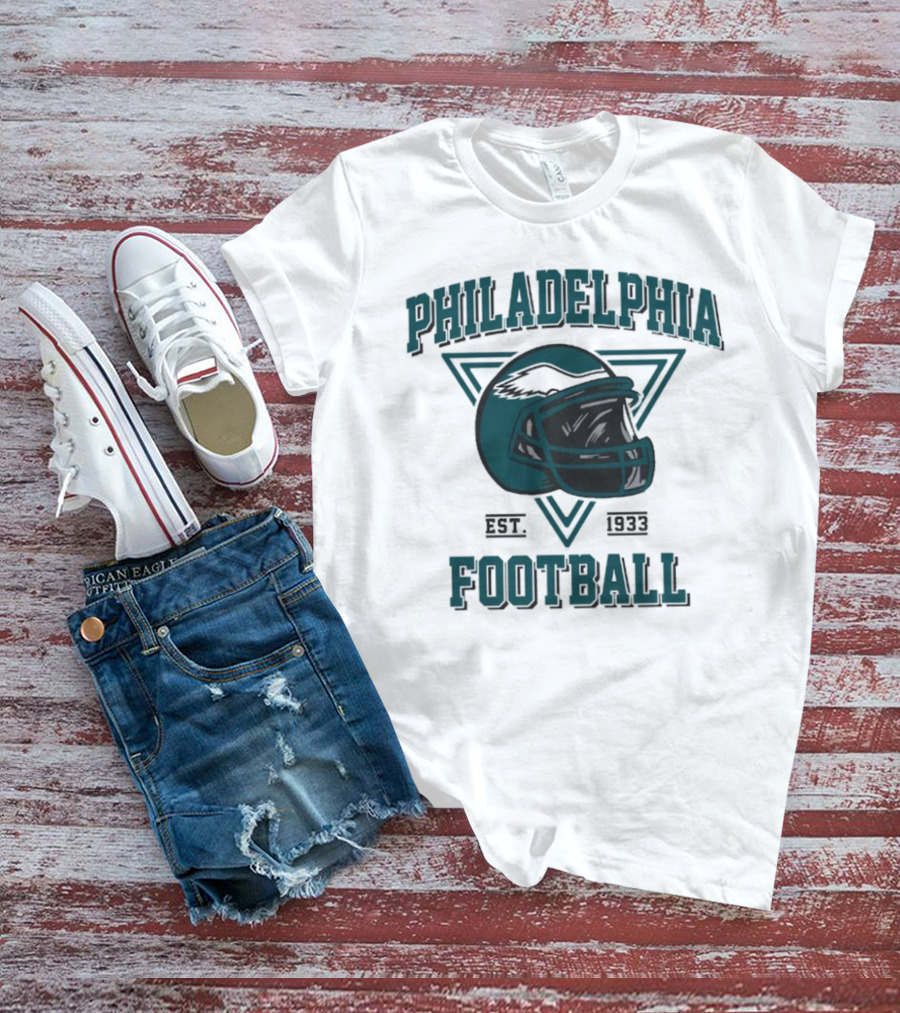 Philadelphia Eagles Helmet Est. 1933 Football T-Shirt