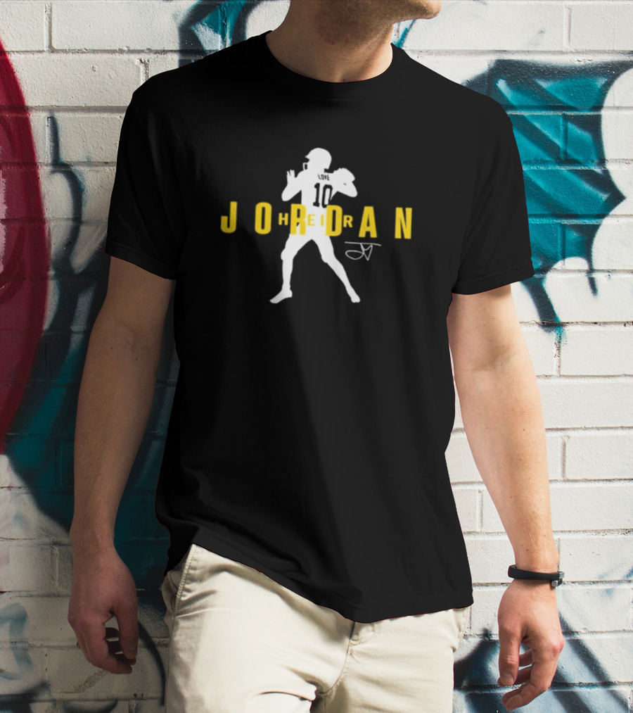 Heir Jordan Love Quarterback Silhouette Signature T-Shirt