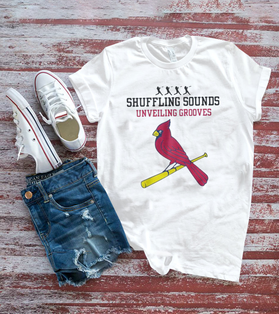 Cardinal Vibes Shuffling Sounds Unveiling Grooves T-Shirt