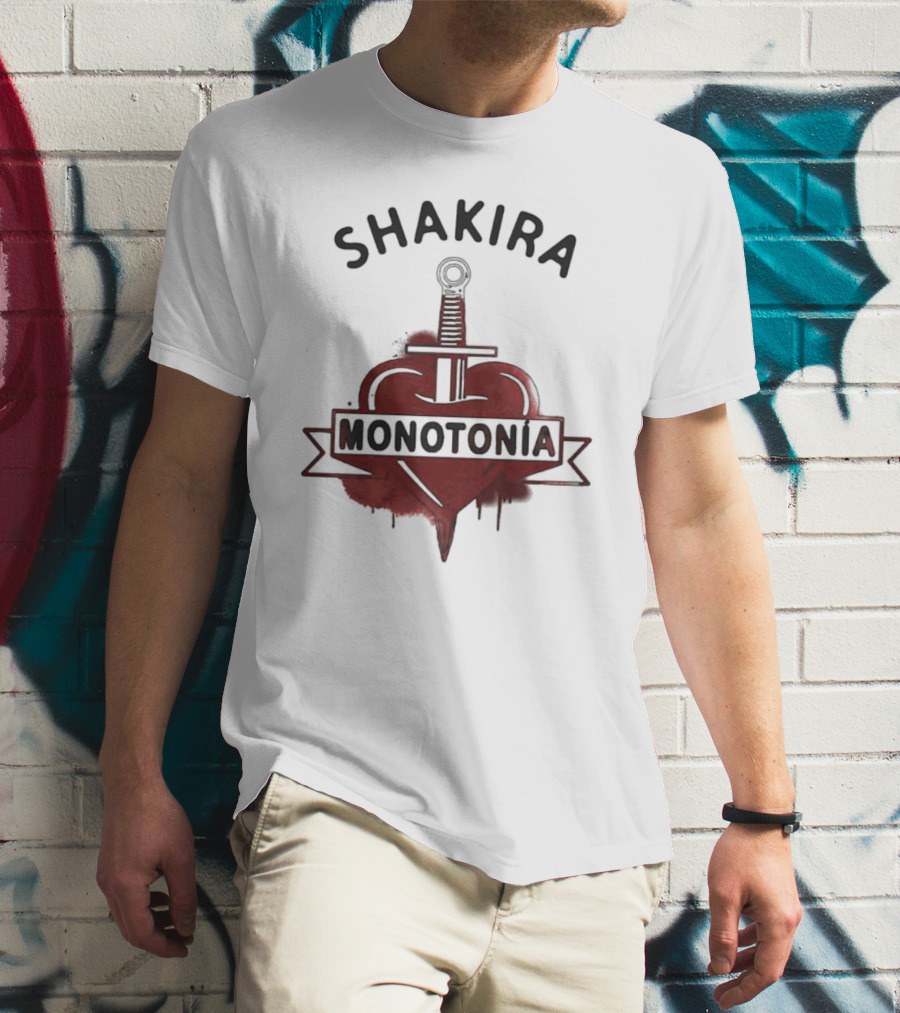 Shakira Monotonía Heart And Sword T-Shirt