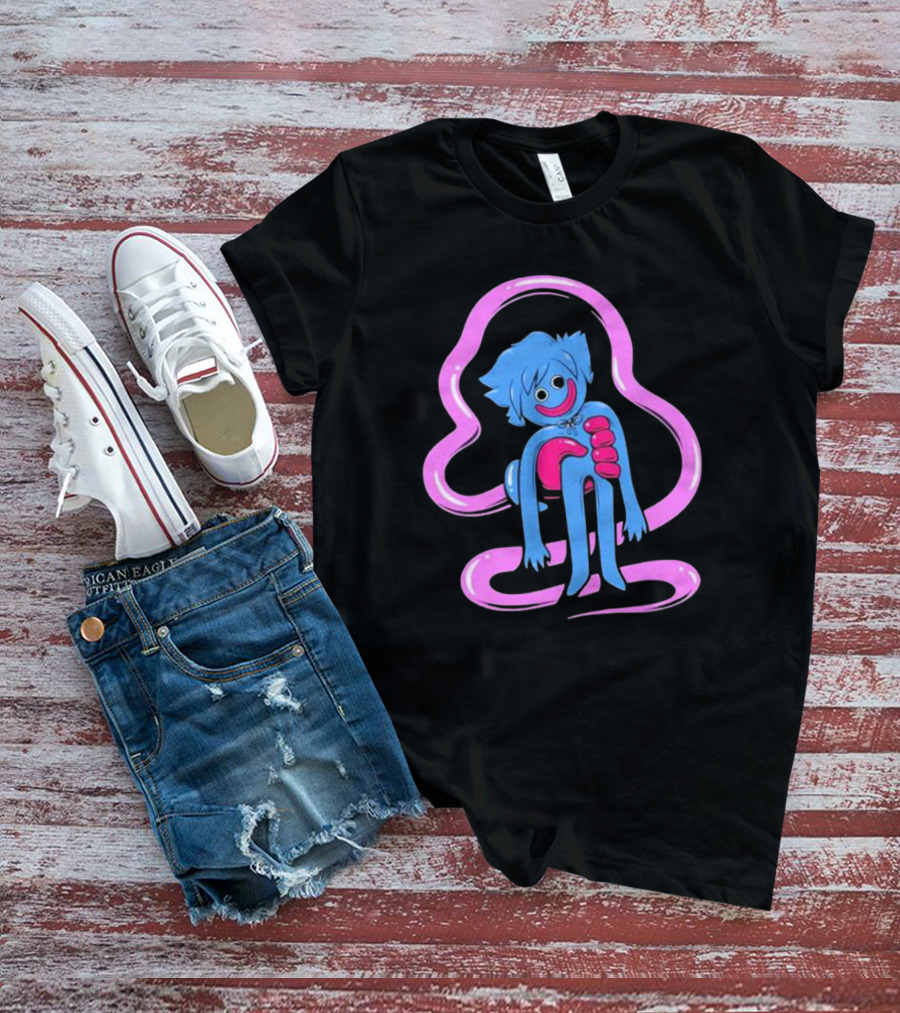 Shark Robot Oney’s Playtime Huggy Wuggy Blue Pink Character T-Shirt