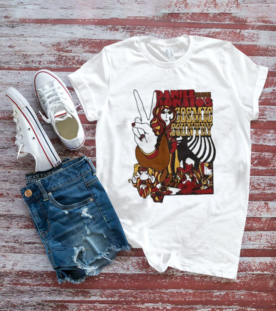 Daniel Donato’s Cosmic Country Relix Session Psychedelic Peace Sign T-Shirt