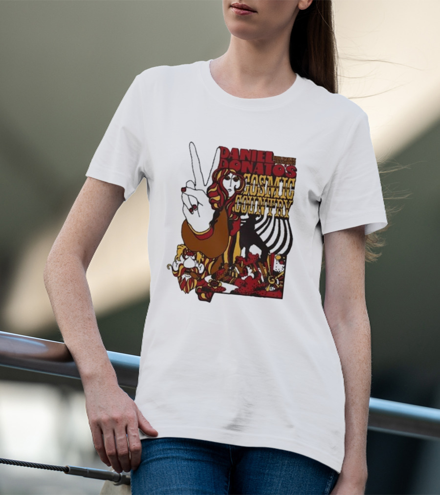 Daniel Donato’s Cosmic Country Relix Session Psychedelic Peace Sign T-Shirt