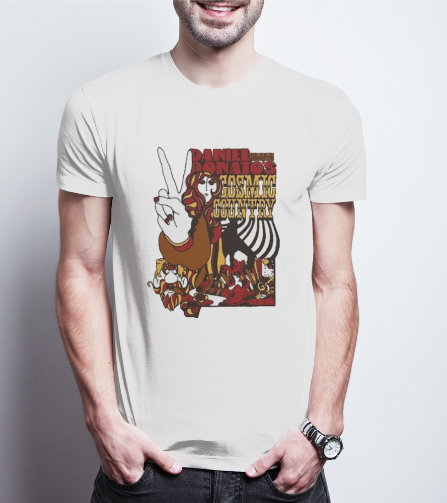 Daniel Donato’s Cosmic Country Relix Session Psychedelic Peace Sign T-Shirt