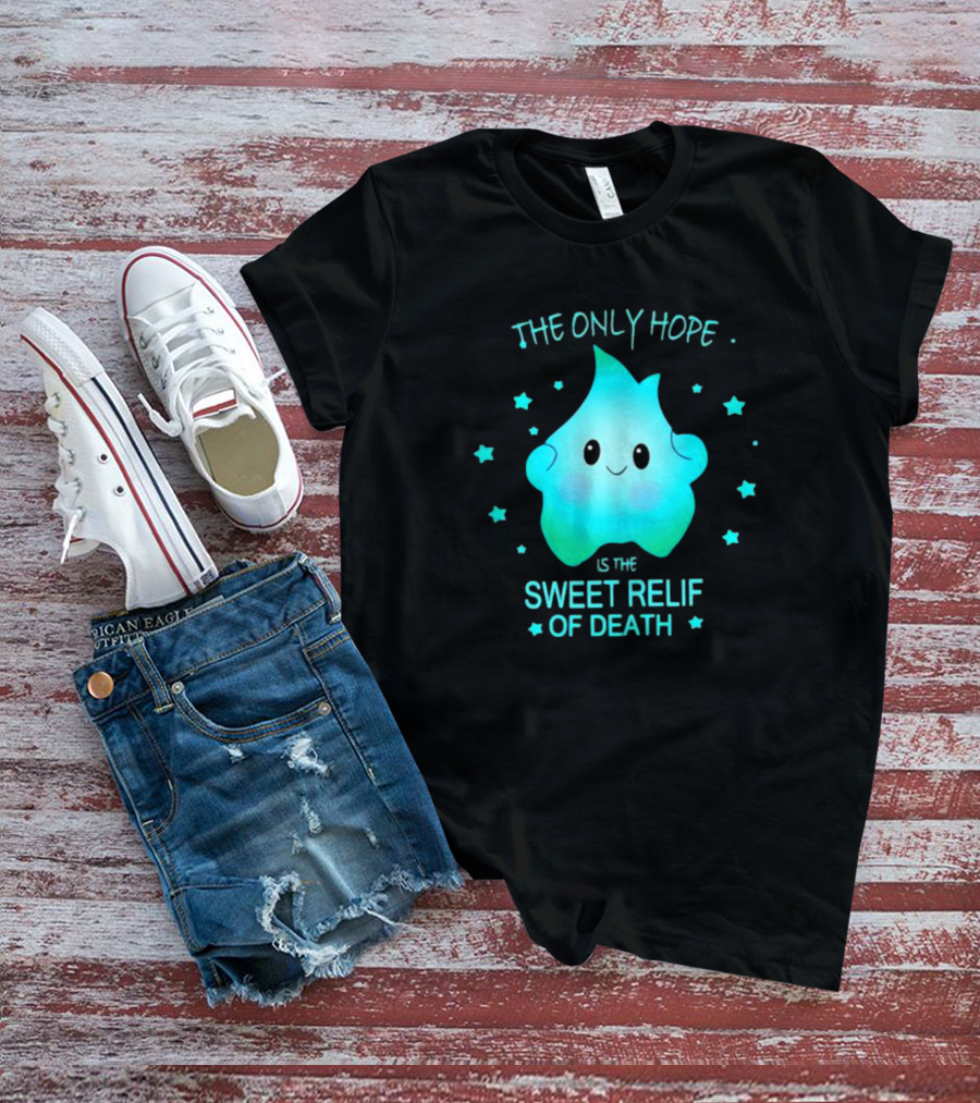 Lumalee The Only Hope Is The Sweet Relief Of Death Starry Blue Character T-Shirt