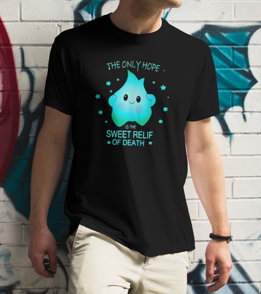 Lumalee The Only Hope Is The Sweet Relief Of Death Starry Blue Character T-Shirt