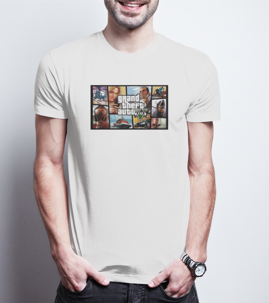 Grand Theft Auto 5 Character Montage T-Shirt