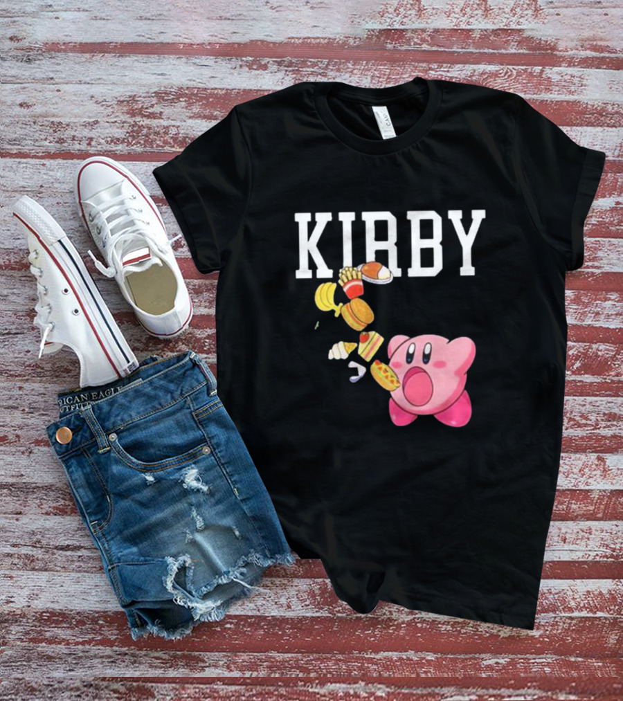 KIRBY Inhales Iconic Food For Power Up T-Shirt