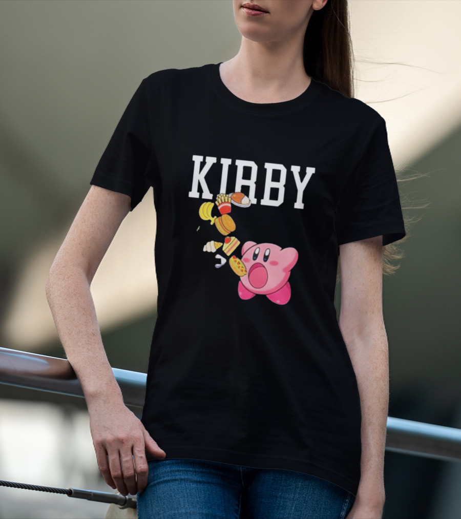 KIRBY Inhales Iconic Food For Power Up T-Shirt