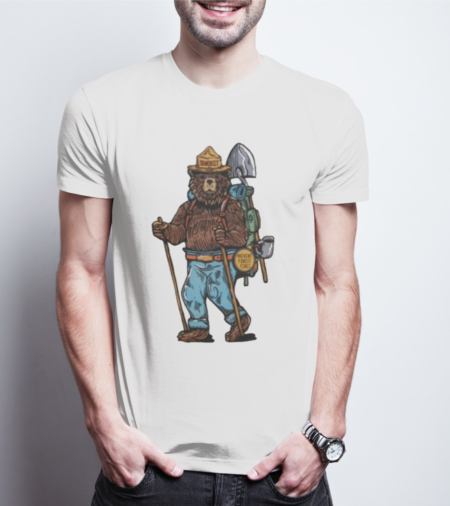 Smokey Bear Prevent Forest Fires Cartoon T-Shirt