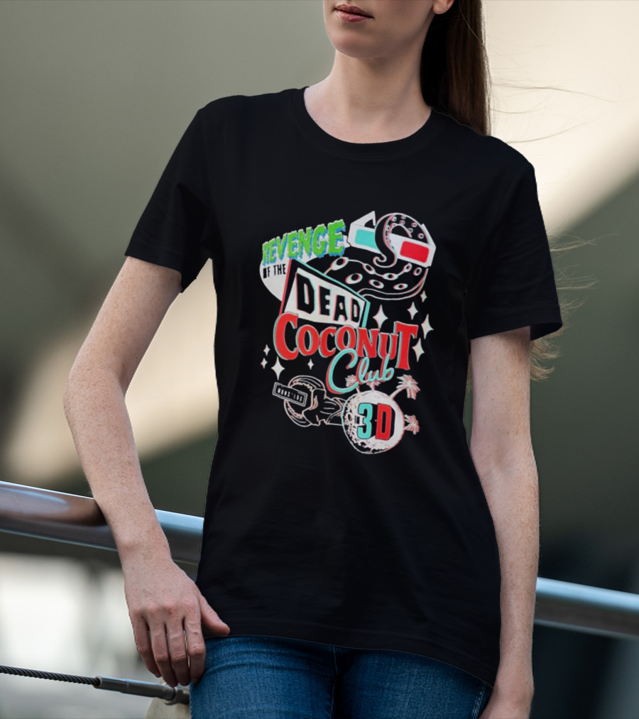 Universal Orlando Resort Revenge Of The Dead Coconut Club 3D Adventure T-Shirt