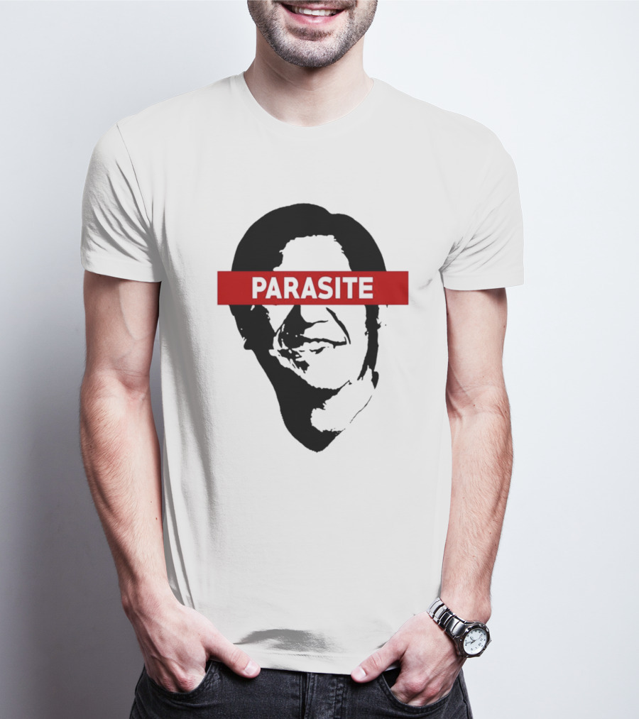 Parasite Davaomigrant Red Bar Face T-Shirt
