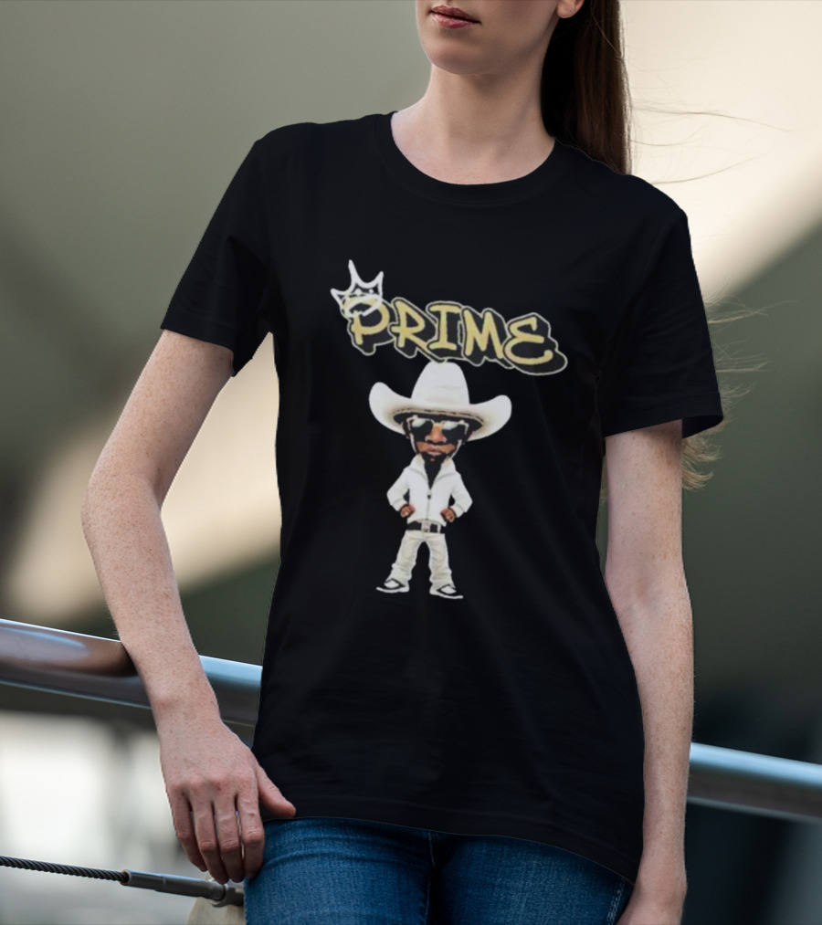 Prime King Deion Sanders Cowboy Outfit Iconic T-Shirt