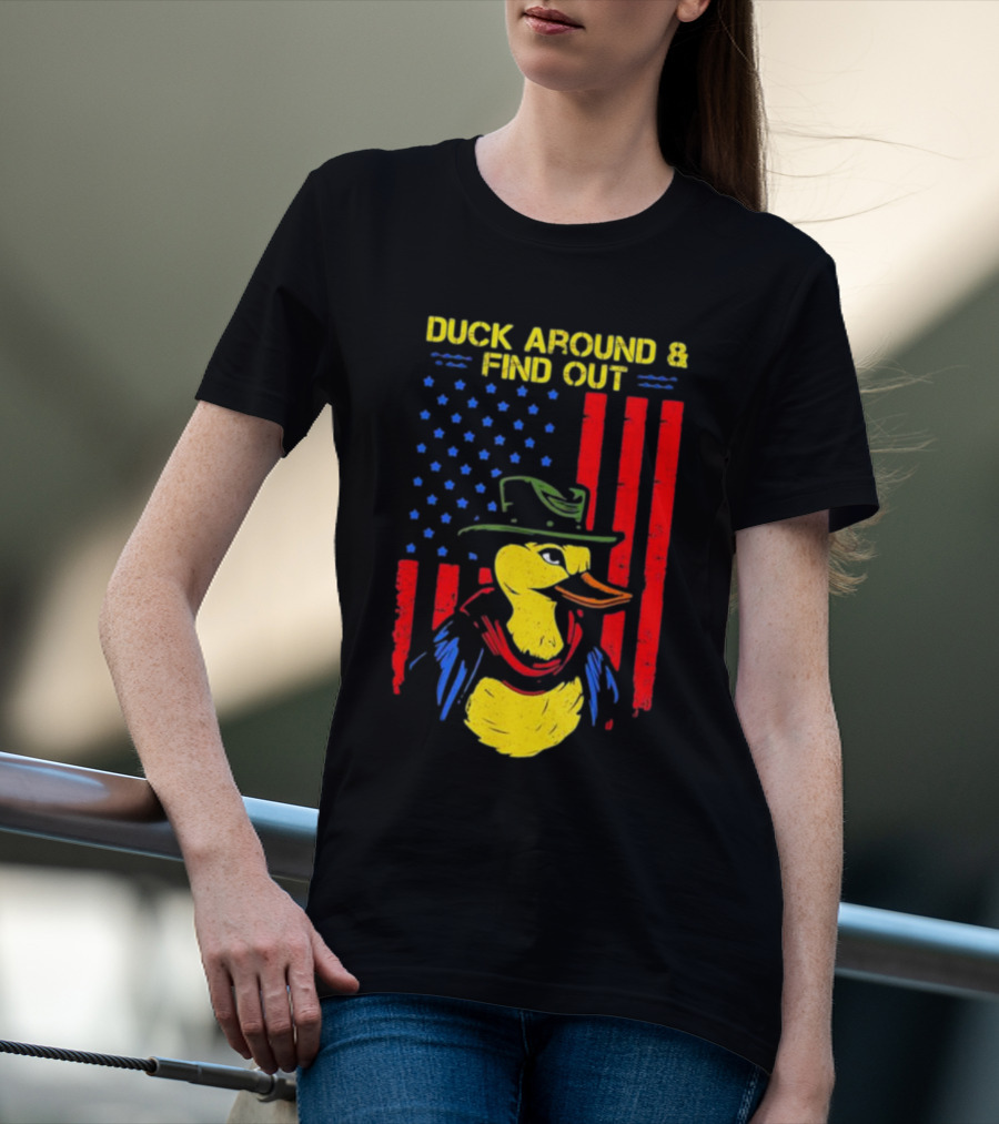 Oregon Duck Around And Find Out Patriotic T-Shirt