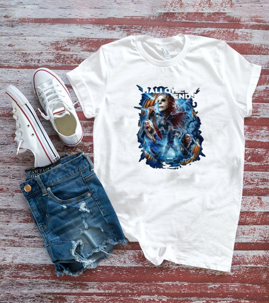 Michael Myers Halloween Ends Movie Characters Collage T-Shirt