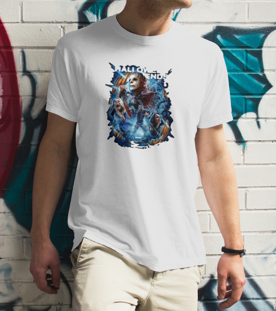Michael Myers Halloween Ends Movie Characters Collage T-Shirt