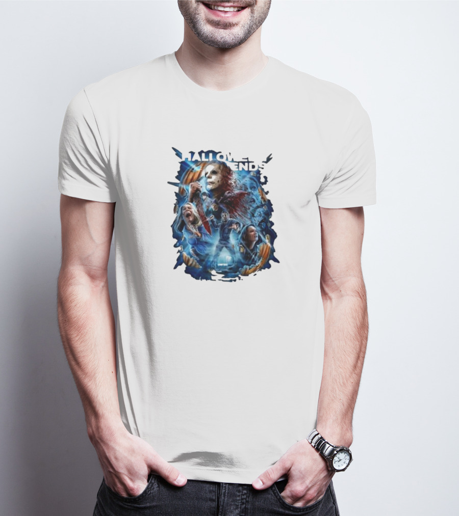 Michael Myers Halloween Ends Movie Characters Collage T-Shirt