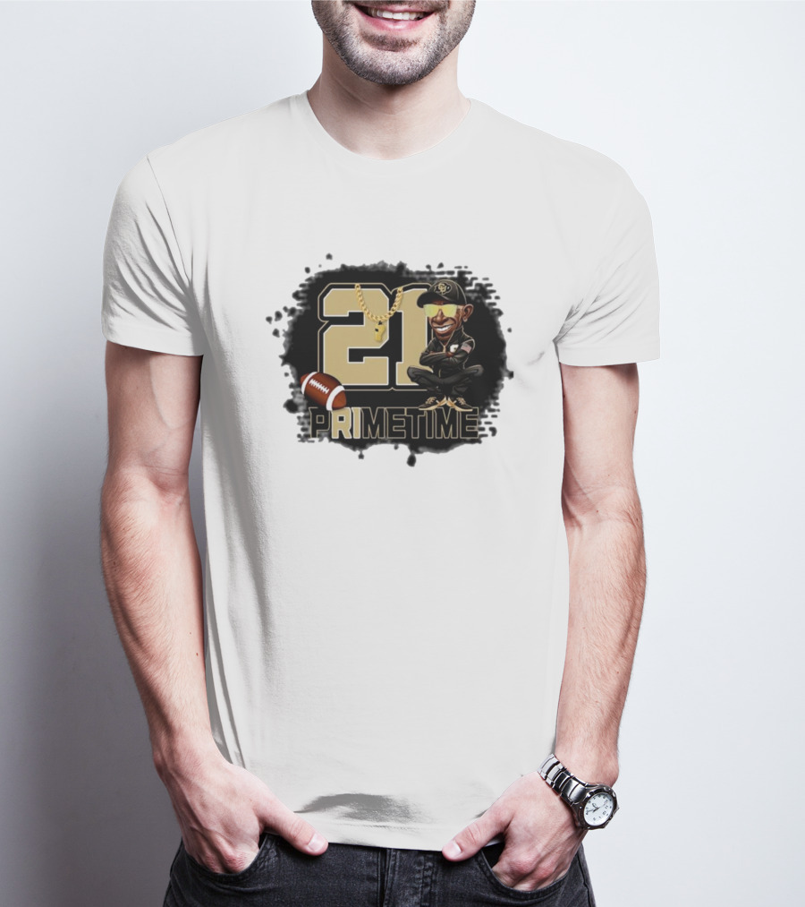 21 Prime Time Football Deion Sanders Coach Swea Mens Womens T-Shirt