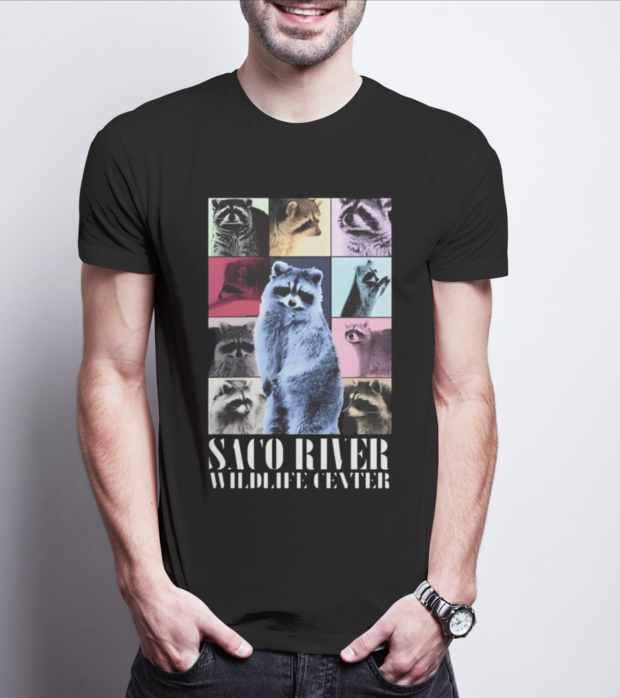 Saco River Wildlife Center Raccoon Collage The Eras Tour T-Shirt