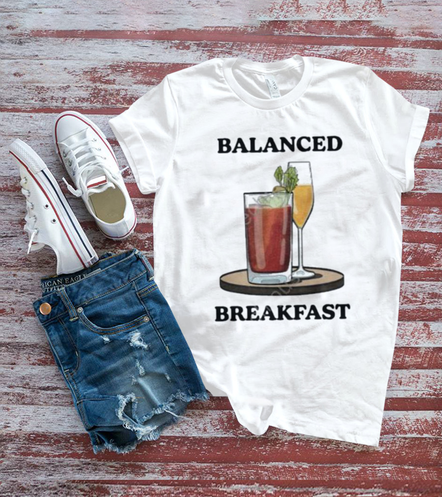 Balanced Breakfast Bloody Mary Mimosa Duo T-Shirt