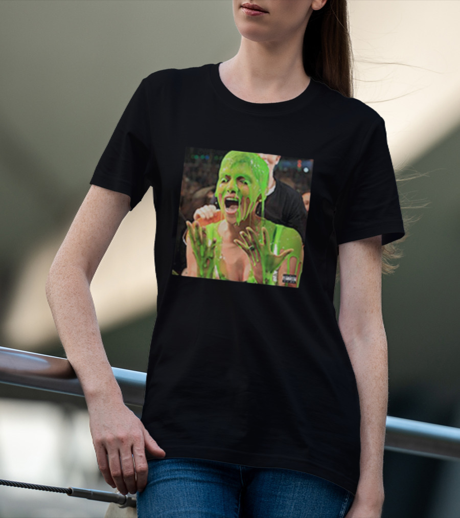 Drake Slime You Out Album Cover Green Slime Woman T-Shirt