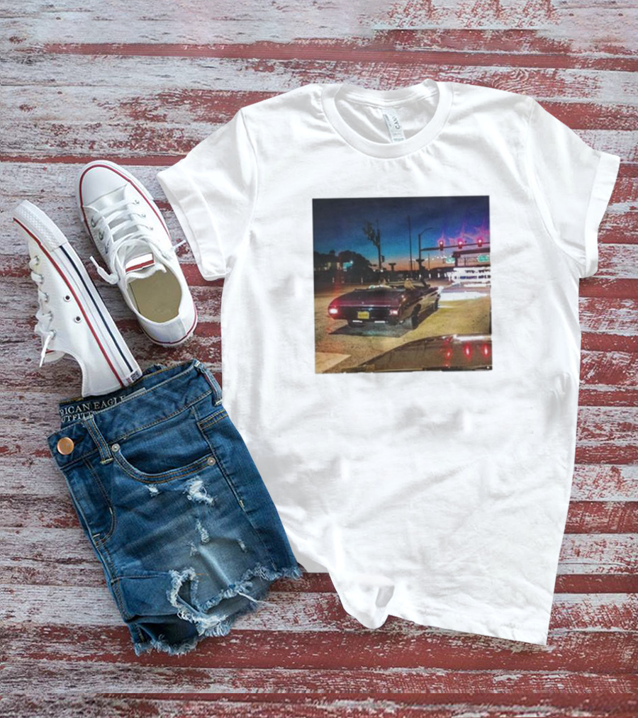 Intheclutch Bad Blood Taylor Night Drive Vintage Car Scene T-Shirt