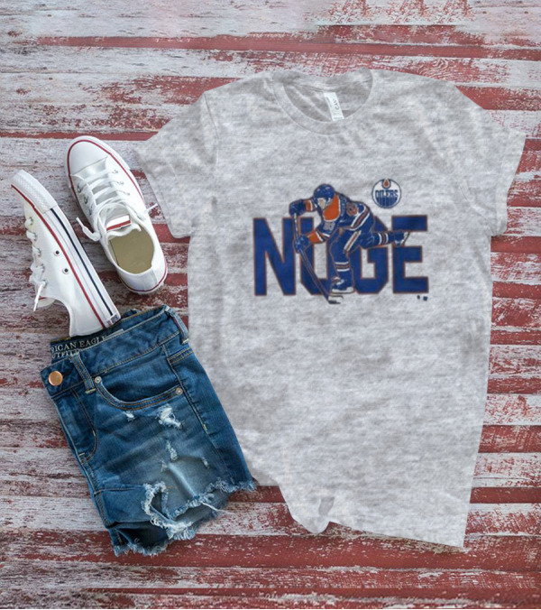 Ryan Nugent-Hopkins Edmonton Oilers NUGE Hockey Player Action T-Shirt