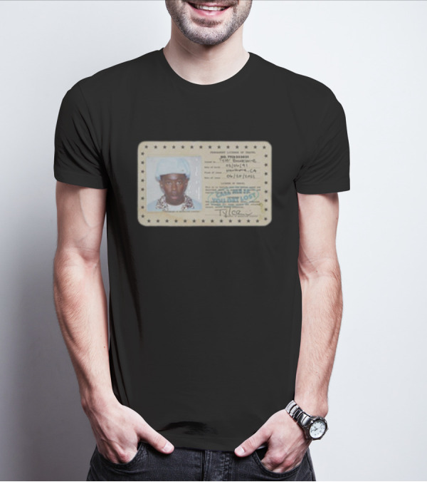 Tyler Call Me If You Get Lost License Card ID With Photograph T-Shirt