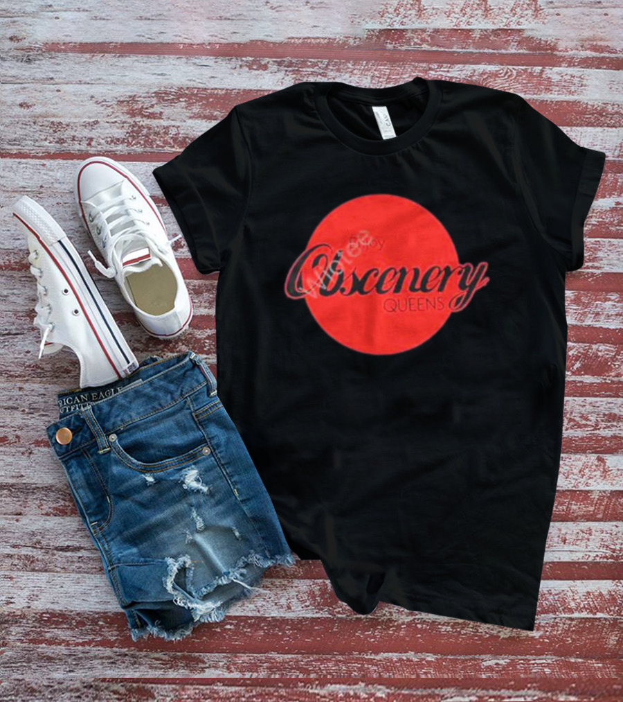 Enjoy Obscenery Queens Red Circle T-Shirt