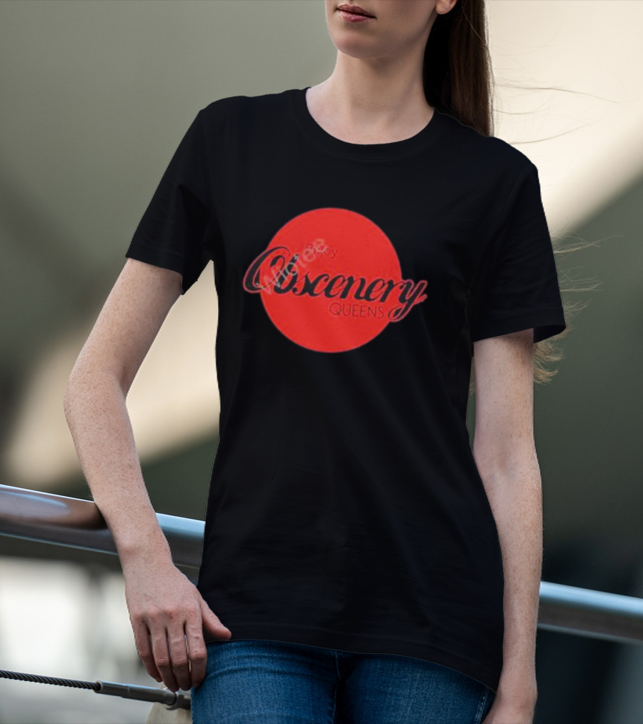 Enjoy Obscenery Queens Red Circle T-Shirt