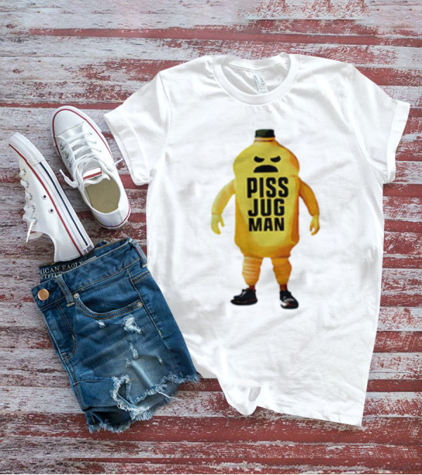 Piss Jug Man Mascot Character With Attitude And Sneakers T-Shirt
