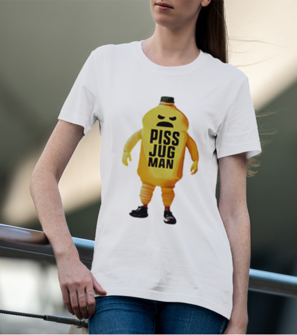 Piss Jug Man Mascot Character With Attitude And Sneakers T-Shirt