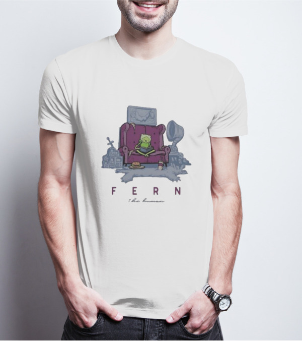 Fern The Human Adventure Time Sitting On Couch T-Shirt