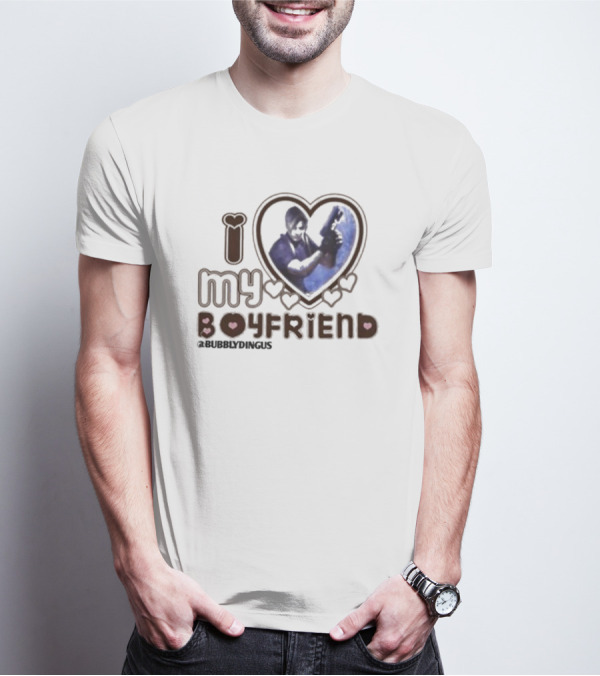 I Love My Zombie Boyfriend Resident Evil BUBBLYDINGUS T-Shirt