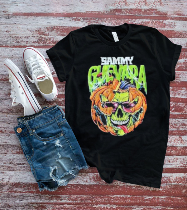 Sammy Guevara Goosebumps Halloween Pumpkin Skull T-Shirt