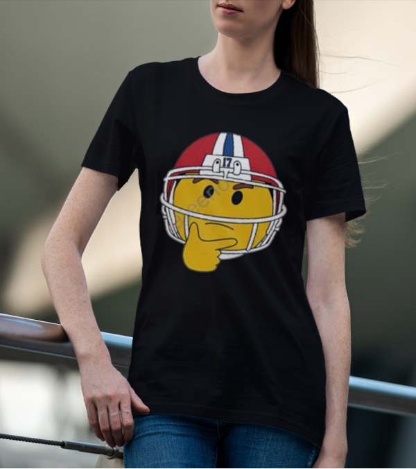 Special Edition Hmm Football Helmet Emoticon 17 T-Shirt