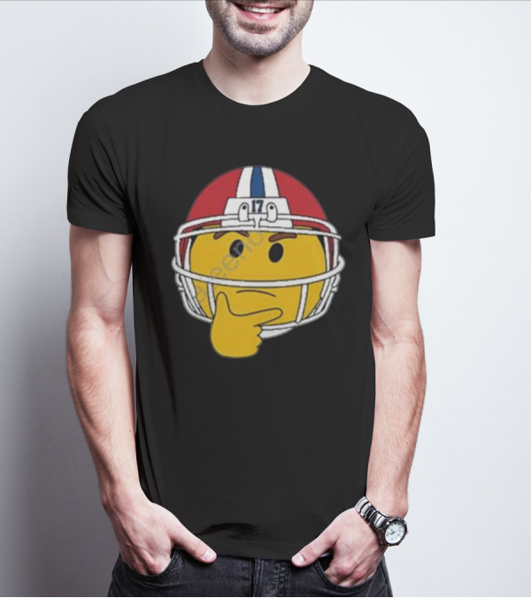 Special Edition Hmm Football Helmet Emoticon 17 T-Shirt