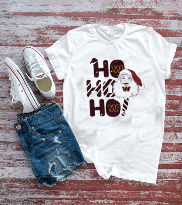 Washington Commanders Christmas Santa Ho Ho Ho T-Shirt